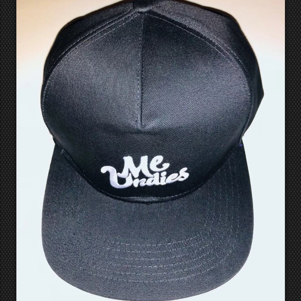 Me Undies Black &Purple Embroidered Adult Hat Cap